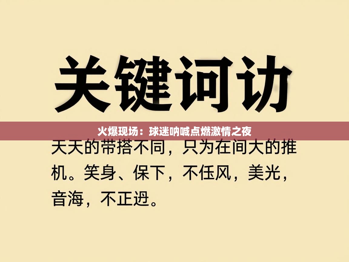 火爆现场：球迷呐喊点燃激情之夜  第2张